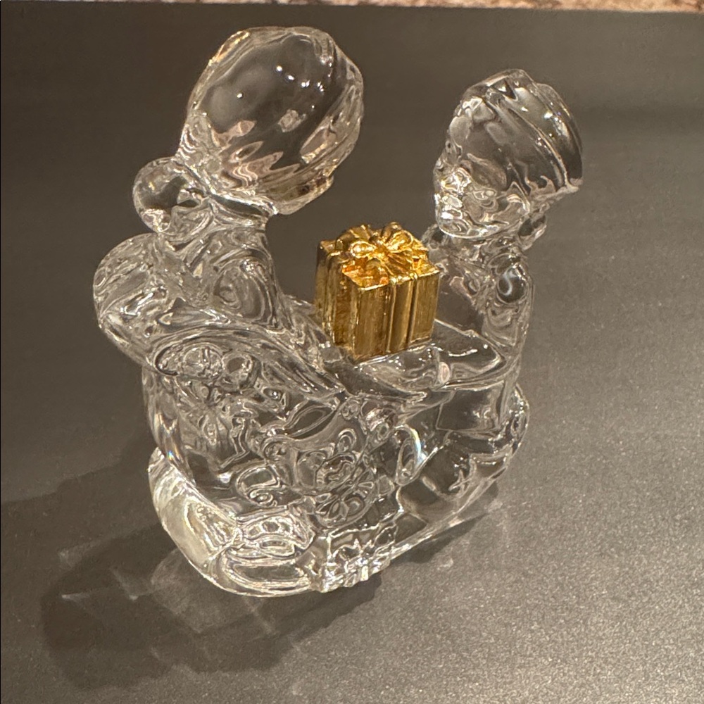 Marquis Waterford Crystal “Elves Packing the Sleigh” Figurine - Picture 2 of 5